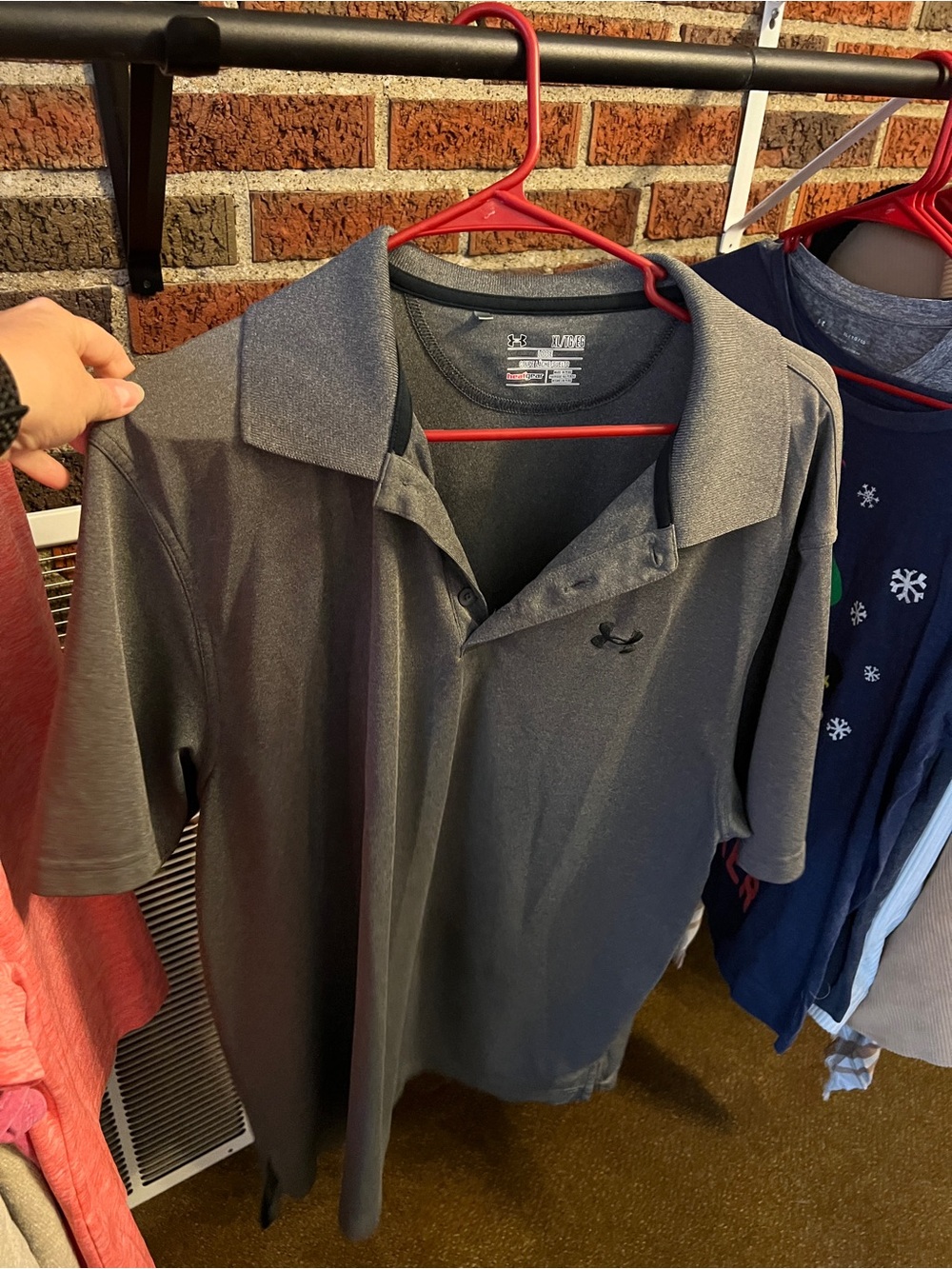 Under Armour Men's Polo in Dark Gray